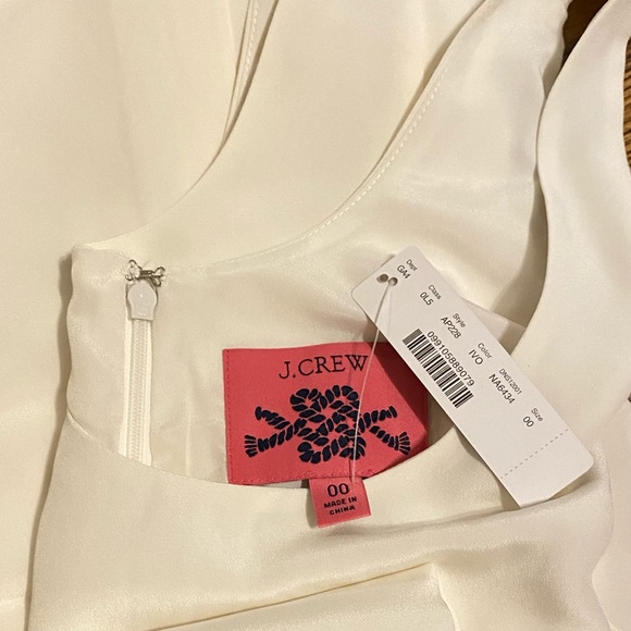 NWT J. Crew Silk Tricotine Maxi Dress in Ivory - Picture 5 of 5